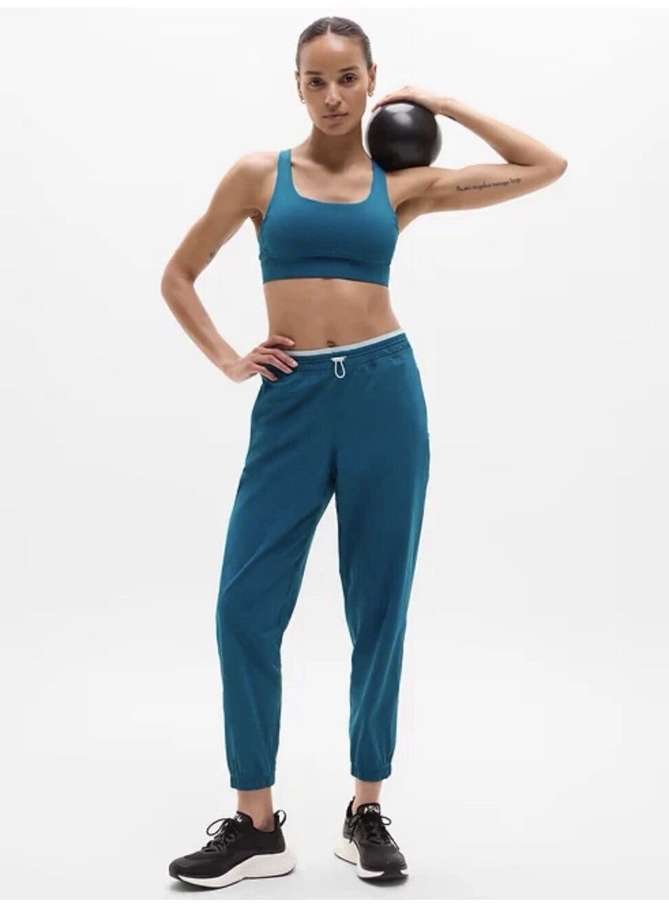 Athleta Crosstrain High Rise Jogger Coastal Teal Blue / Sky  #587843